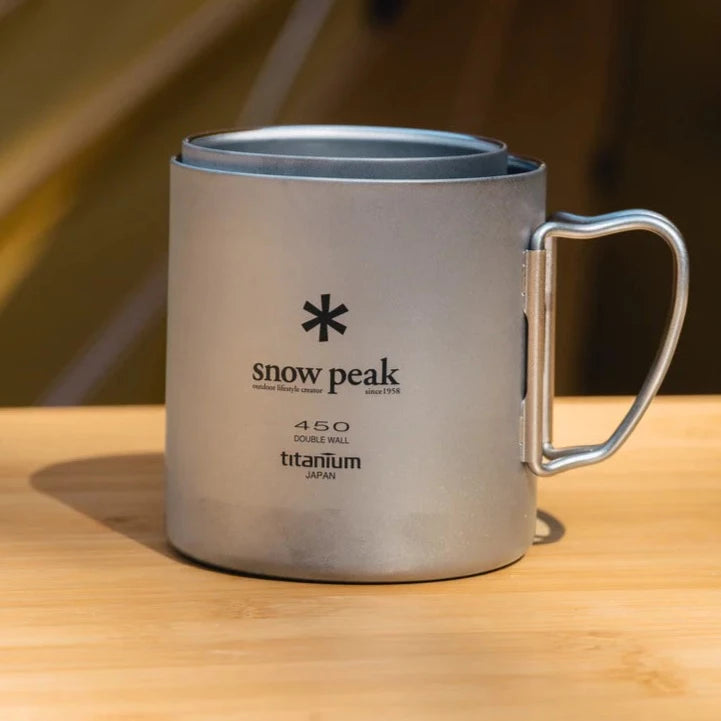 Snow Peak Titanium Double Wall Mug 450