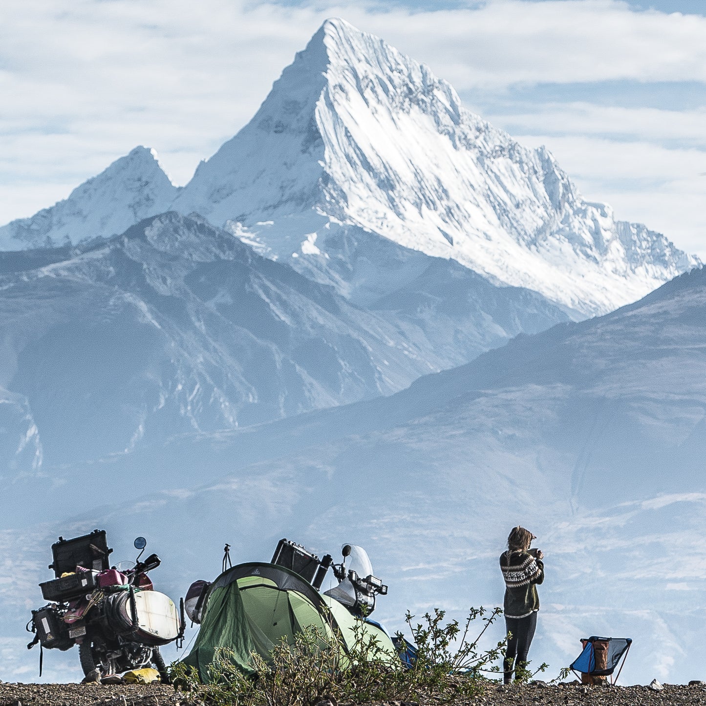 Motorbike camping