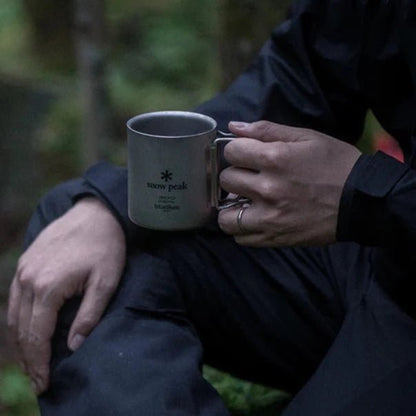 Snow Peak Titanium Double Wall Mug 300 - ADVENTURE CURATED
