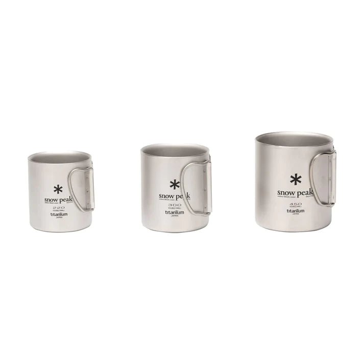 Snow Peak Titanium Double Wall Mug 300 - ADVENTURE CURATED