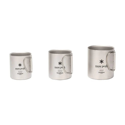 Snow Peak Titanium Double Wall Mug 300 - ADVENTURE CURATED